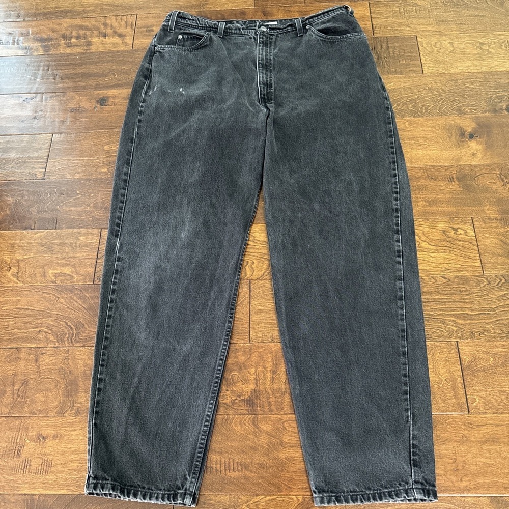 Vtg 90s Levis 560 Loose Fit Tapered Black Jeans Mens 40x32 Made in Mexico 1996